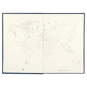 Hachette Christian Lacroix Nuit Paseo Undated Agenda with the map of the world