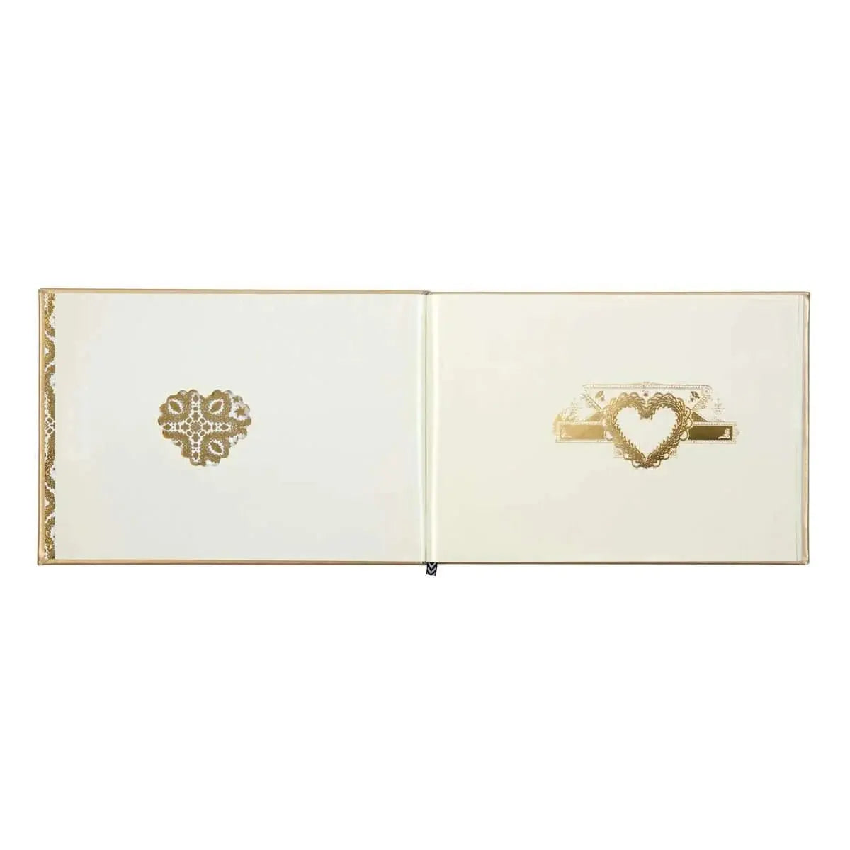 Inside of Hachette Christian Lacroix Gold Paseo Guest Book