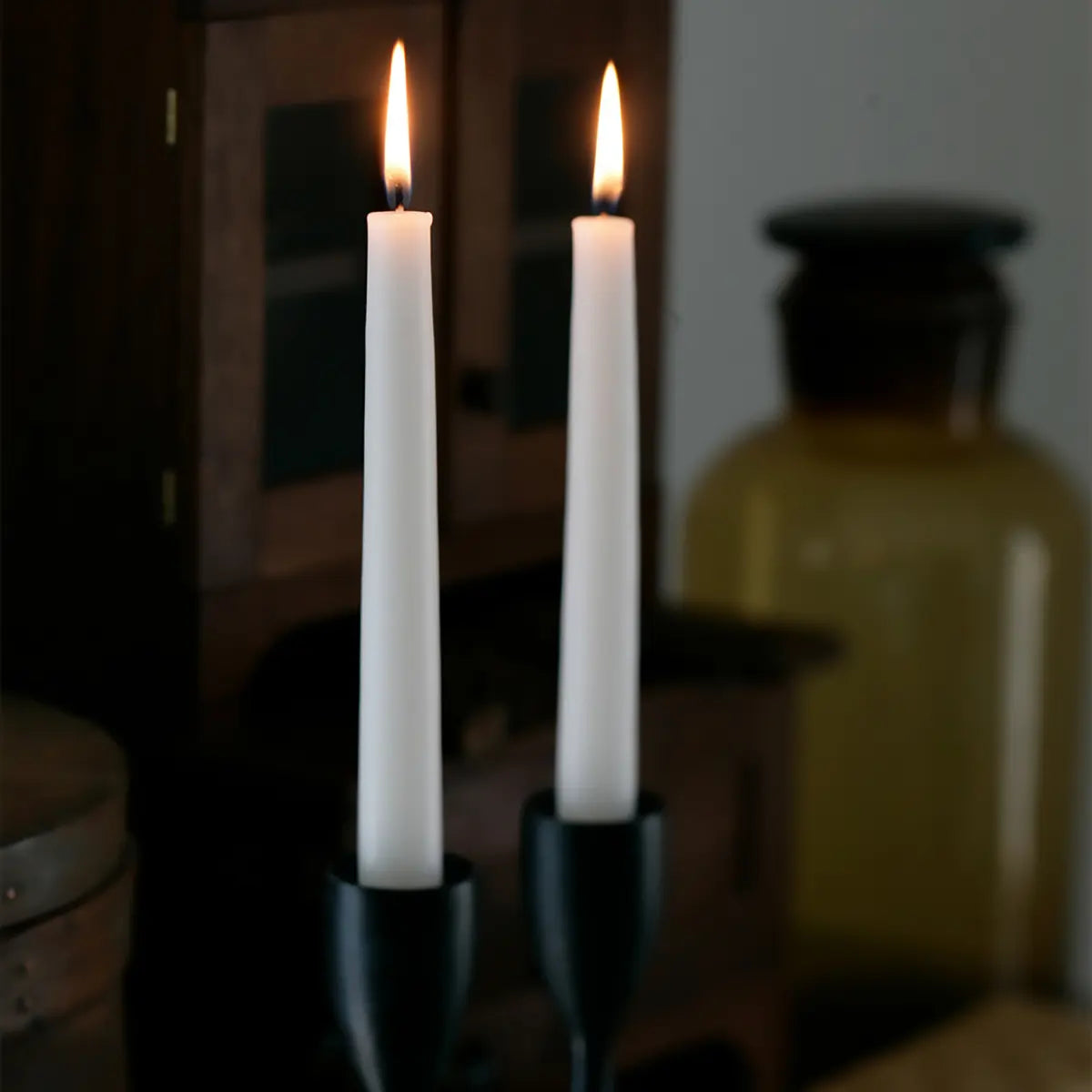 Root Candles 9" Tapers-White