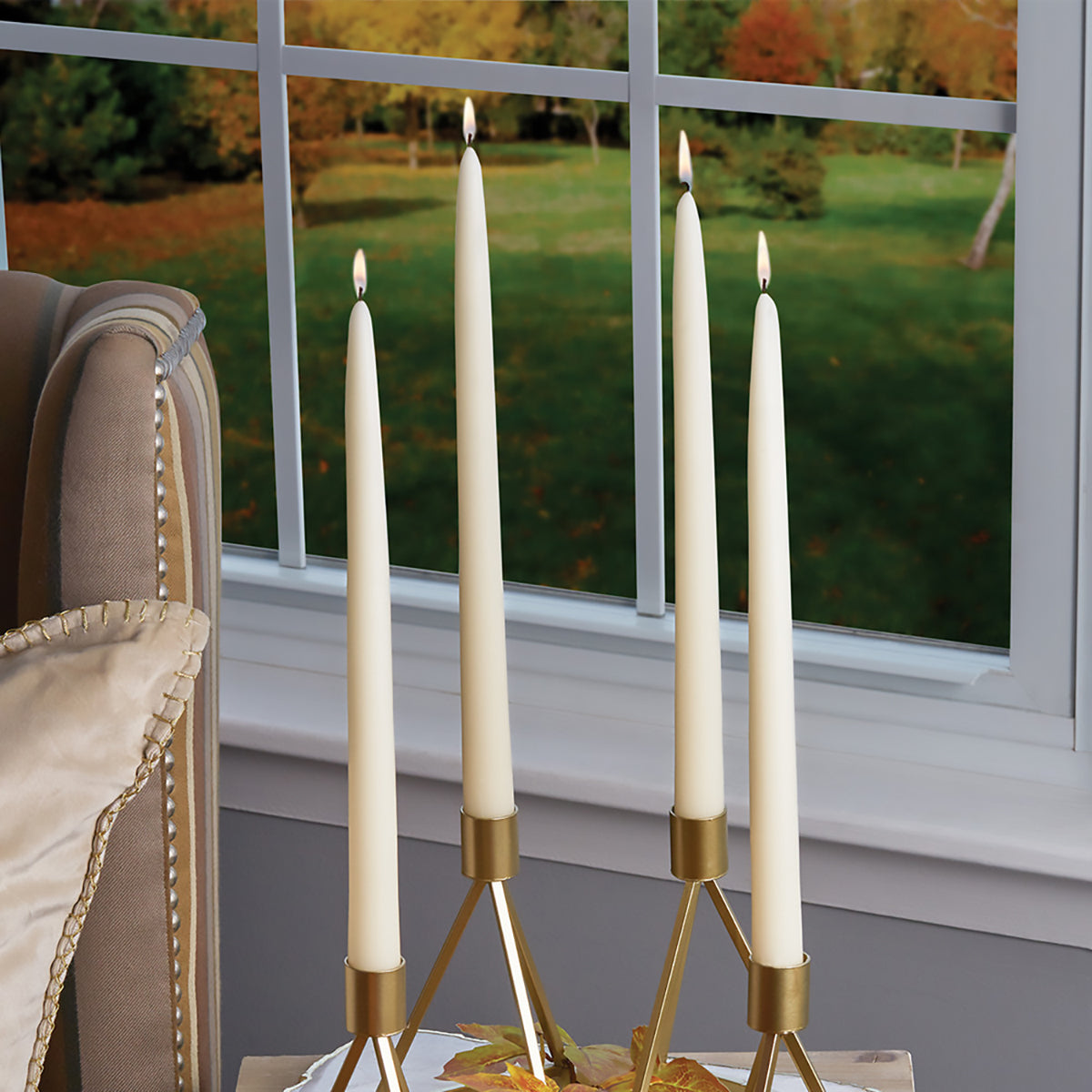 An image of Root Candles 9" Tapers-Ivory