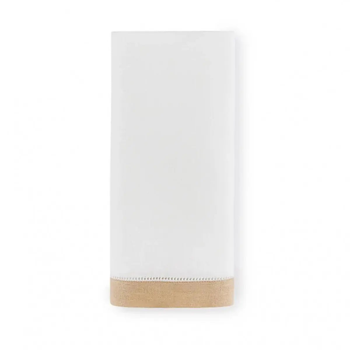 Sferra Filo White and Almond Guest Towel