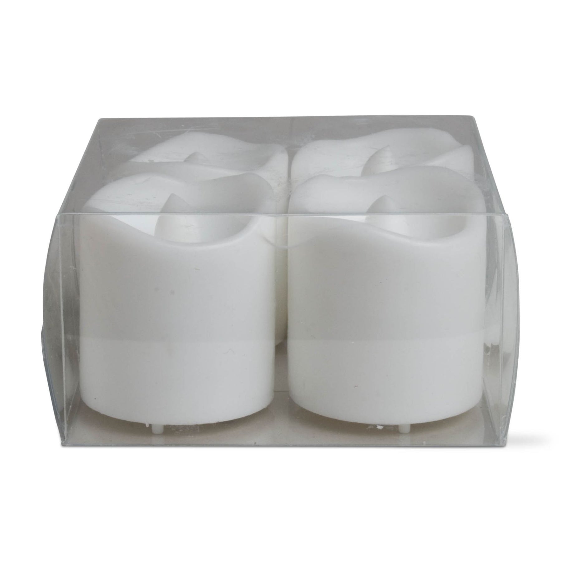 An image of Tag Led Votives Set Of 4 - White