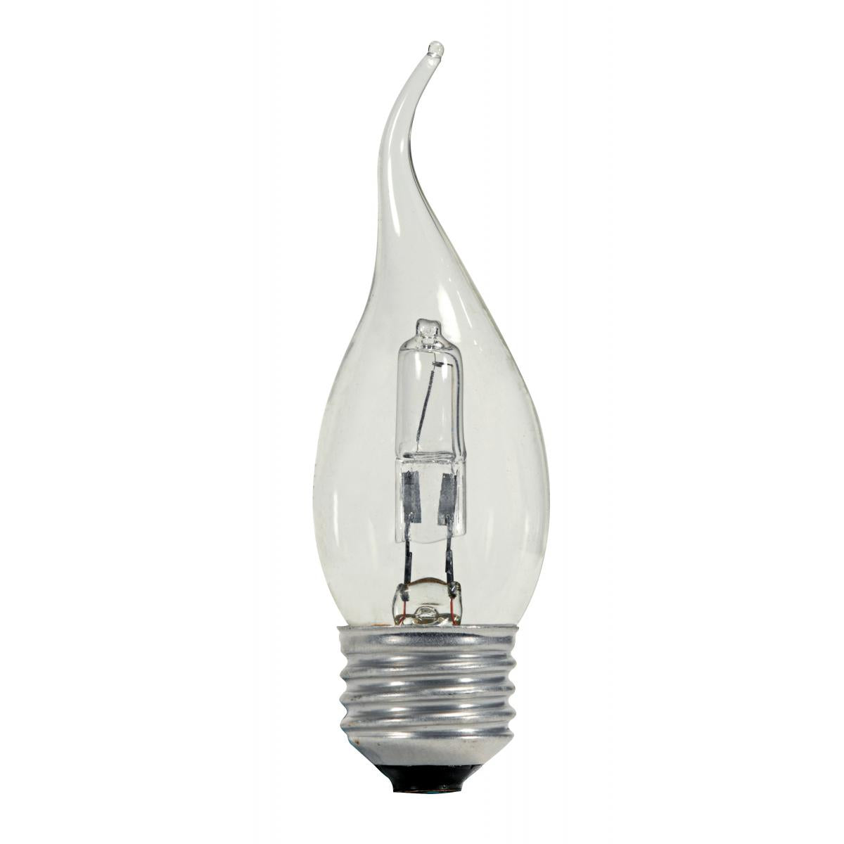 An image of Satco 43 watt; Halogen - Clear Medium base 120 volts