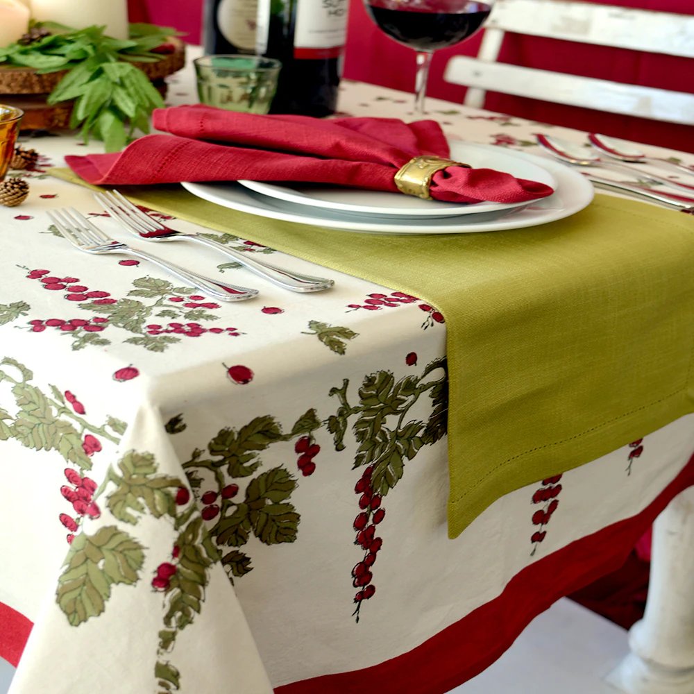 An image of Caravan Gooseberry Tablecloth