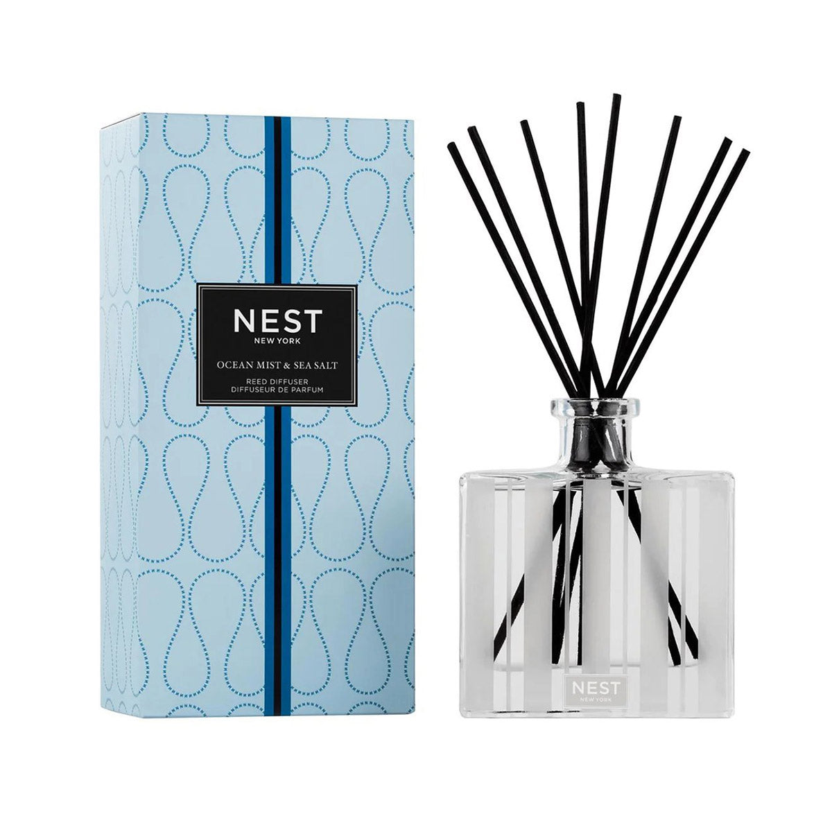 An image of Nest Fragrances Ocean Mist & Sea Salt Reed Diffuser 5.9 fl oz