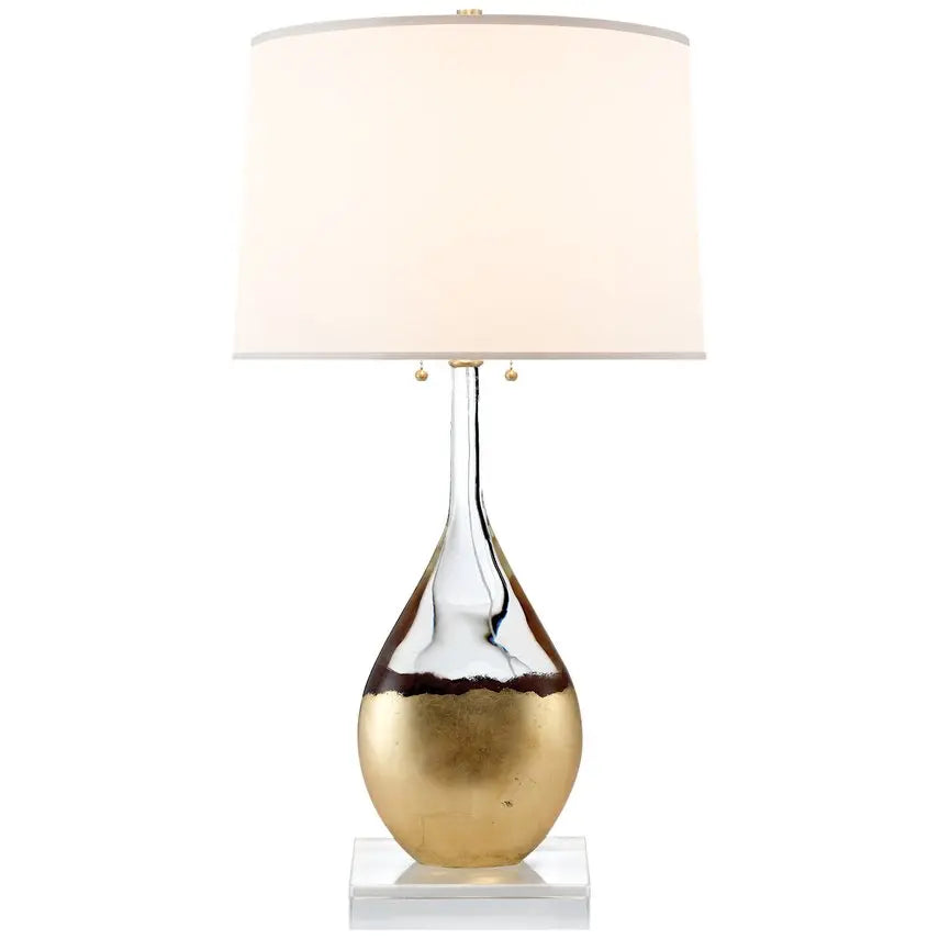 Visual Comfort Juliette Table Lamp IN Crystal AND Silk