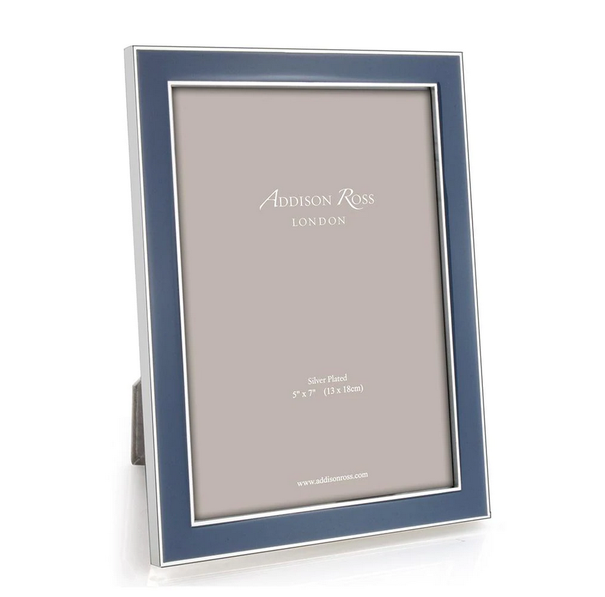 An image of Addison Ross Enamel with Silver Frame