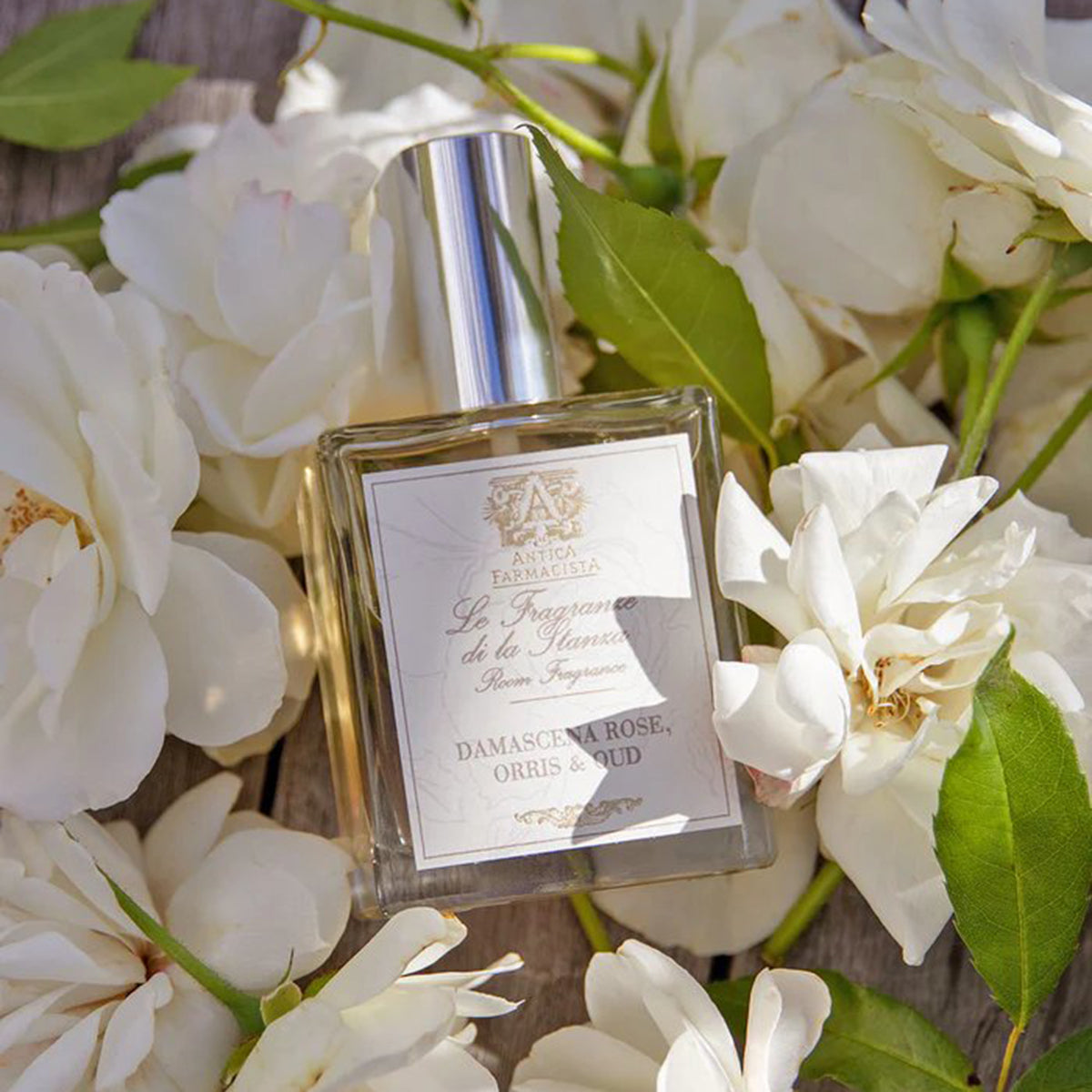 An image of Antica Farmacista Damascena Rose, Orris and Oud Room & Linen Spray