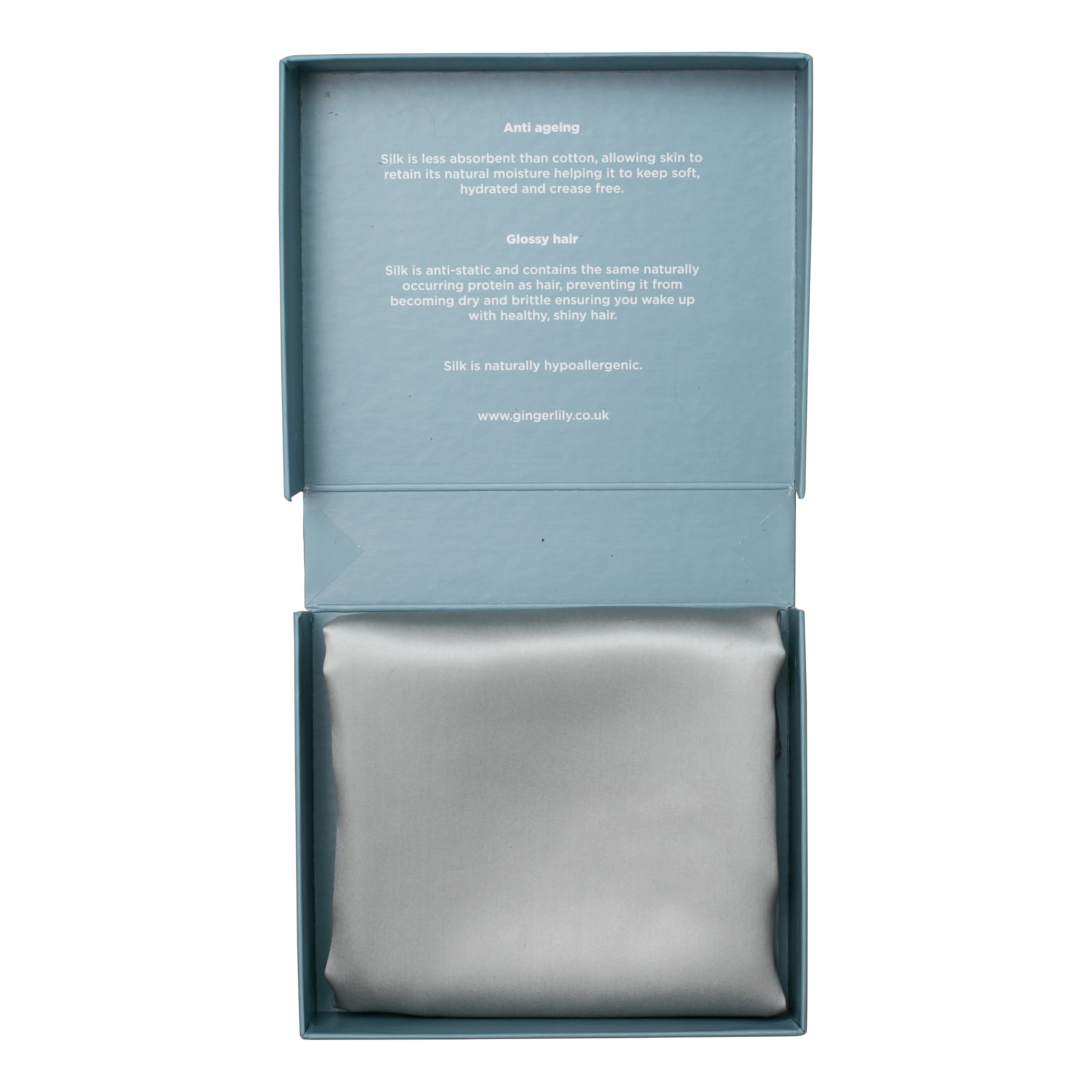 Gingerlily Beauty Box King Pillowcase - Silver Grey