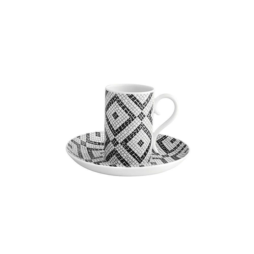 An image of Vista Alegre Calçada Portuguesa Espresso Cups & Saucers - Set of 4