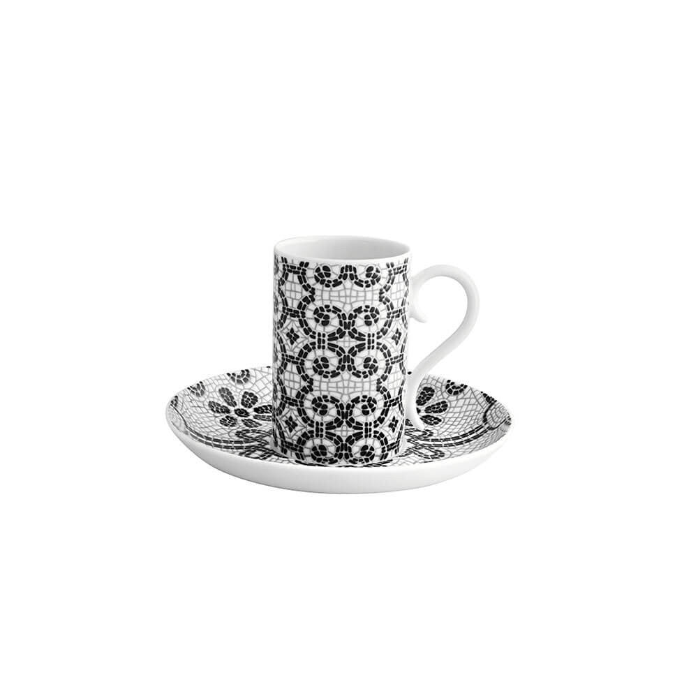 An image of Vista Alegre Calçada Portuguesa Espresso Cups & Saucers - Set of 4