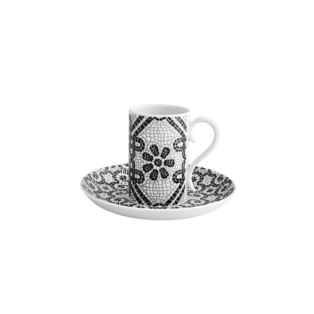 An image of Vista Alegre Calçada Portuguesa Espresso Cups & Saucers - Set of 4