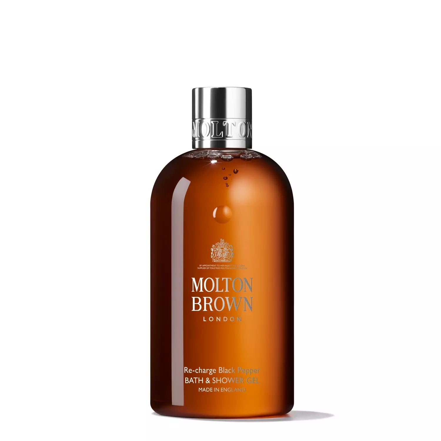 An image of Molton Brown Re-Charge Black Pepper Bath & Shower Gel 10 fl oz