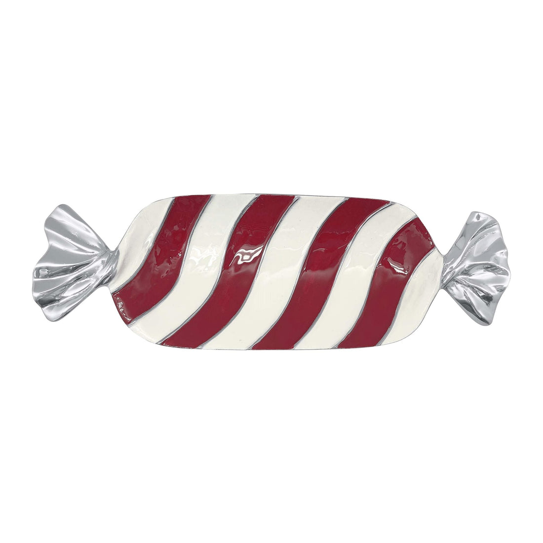 An image of Mariposa Red & White Candy Dish