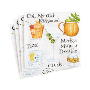 Caspari Cocktail Hour Cocktail Napkins
