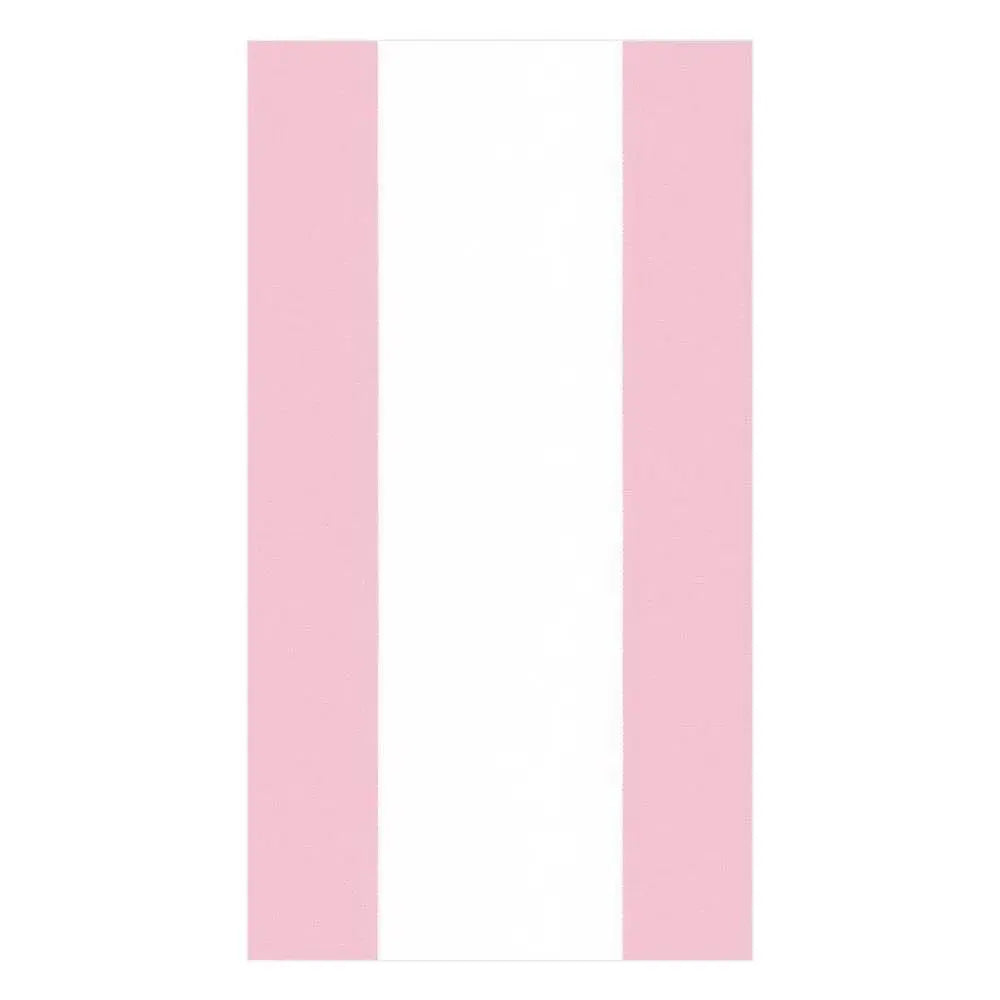 Caspari Bandol Stripe Guest Towel Petal Pink