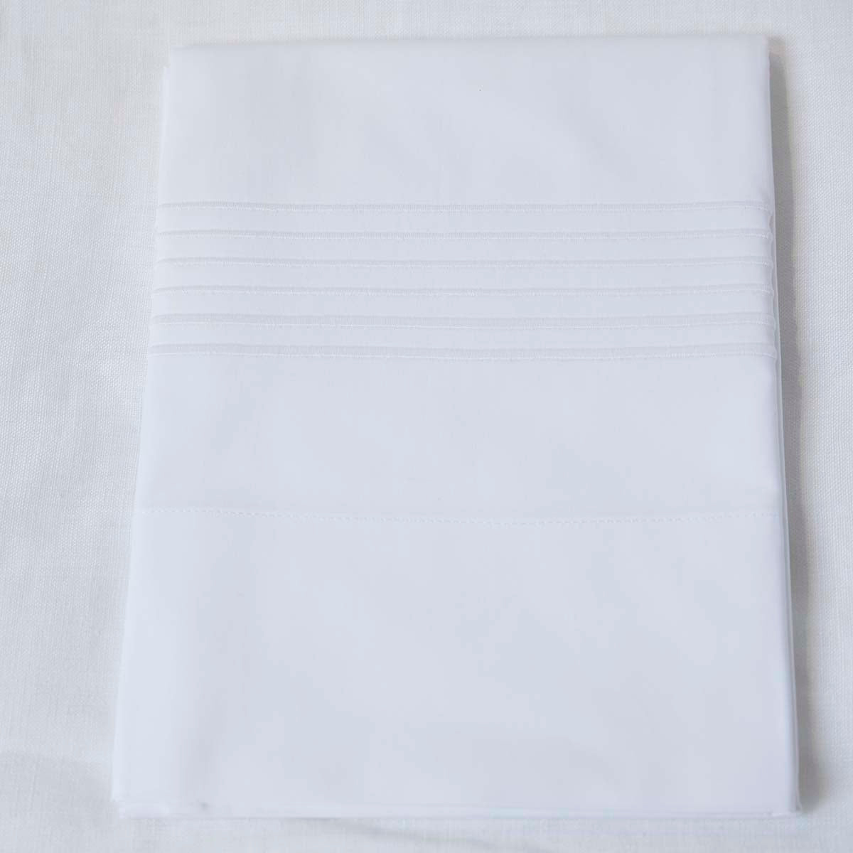 Gracious Home 6-Line Embroidered Flat Sheet