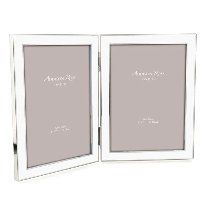An image of Addison Ross Double Enamel with Silver Frame