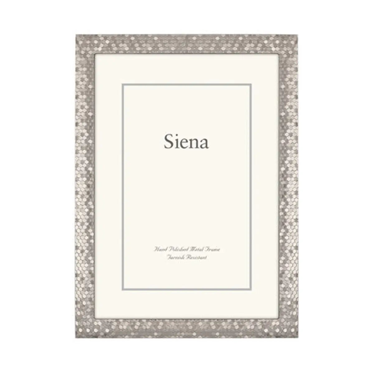 Siena Glitter Silverplate Frame in Silver