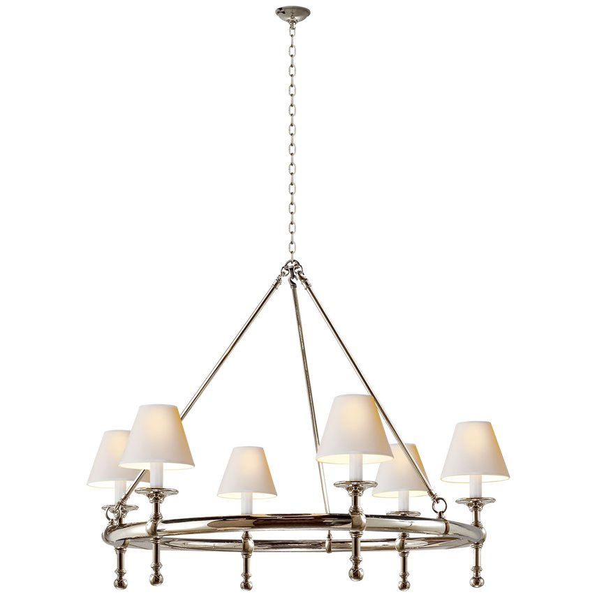 An image of Visual Comfort Classic Ring Chandelier