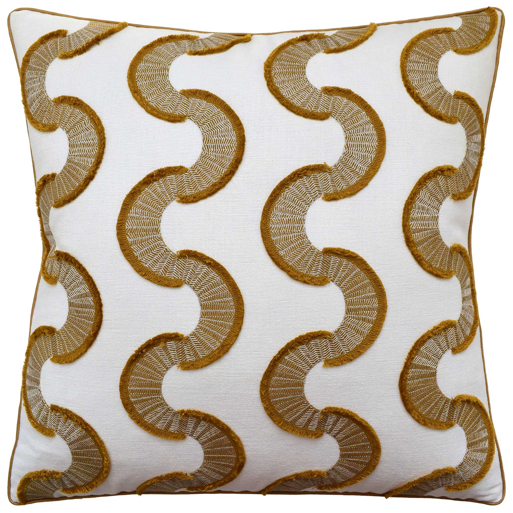 An image of Ryan Studio Snake Stitch Decorative Pillow