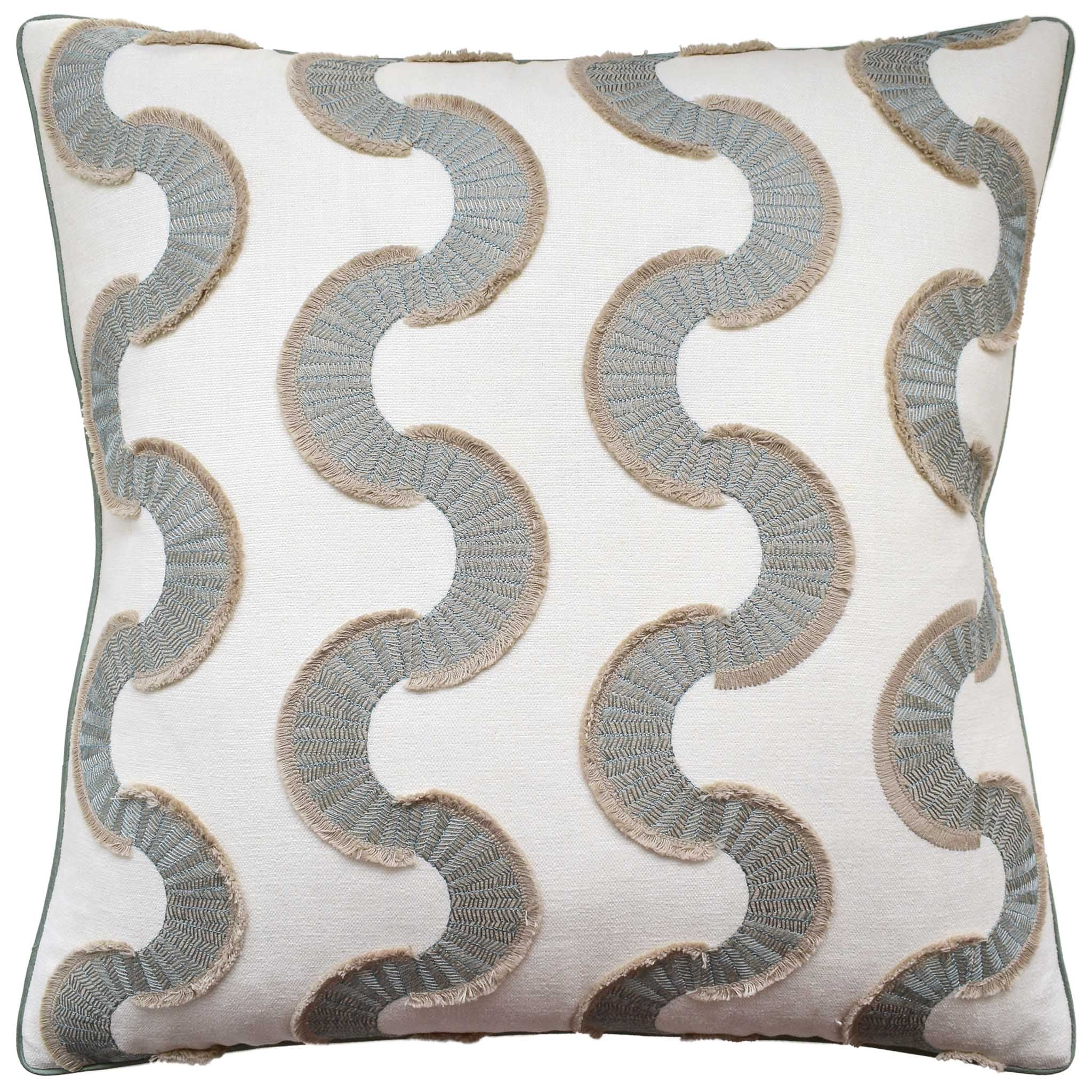 Ryan Studio Snake Stitch Decorative Pillow