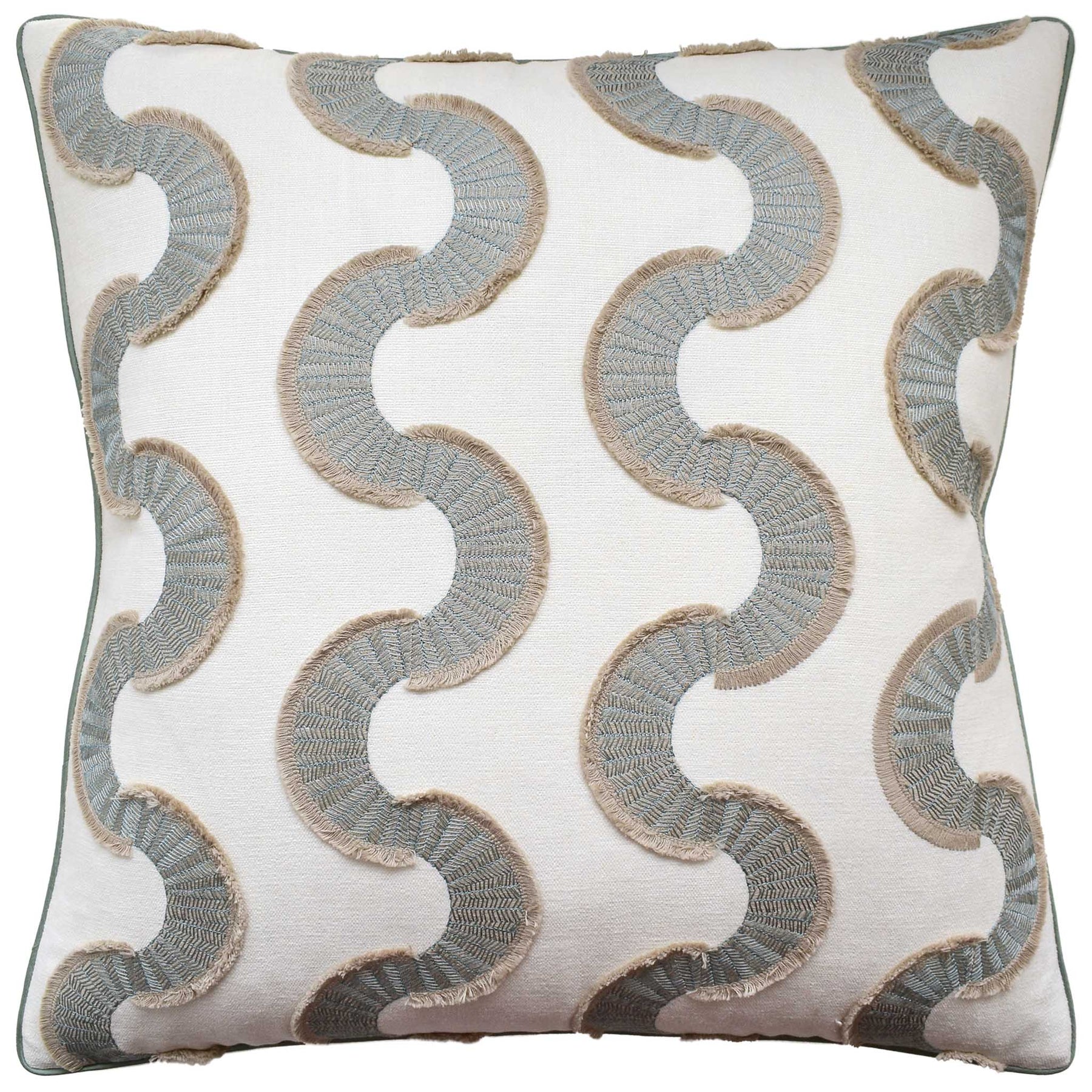 An image of Ryan Studio Snake Stitch Decorative Pillow