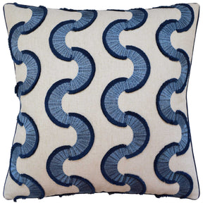 Ryan Studio Snake Stitch Decorative Pillow