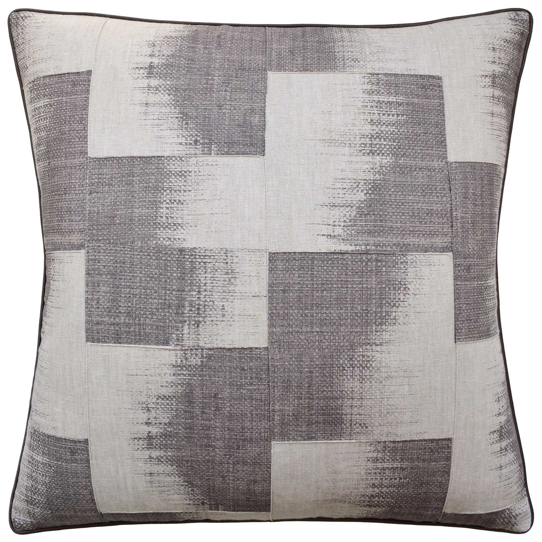 An image of Ryan Studio Raffia Squares Decorative Pillow