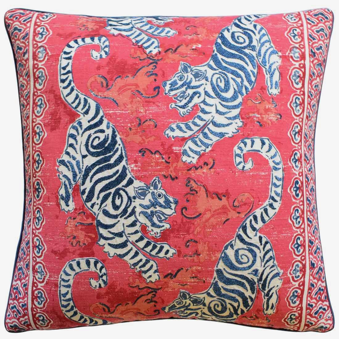 An image of Ryan Studio Decorative Pillow Bongol Print Poppy