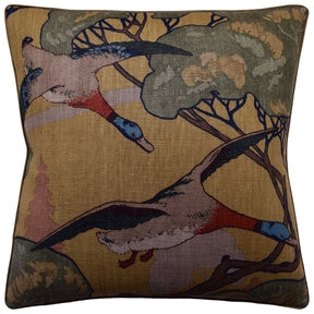 Ryan Studio Flying Ducks 22" Decorative Pillow