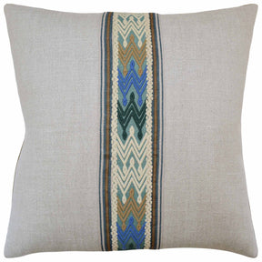 Ryan Studio Giorgio Linen Tana Tape Decorative Pillow
