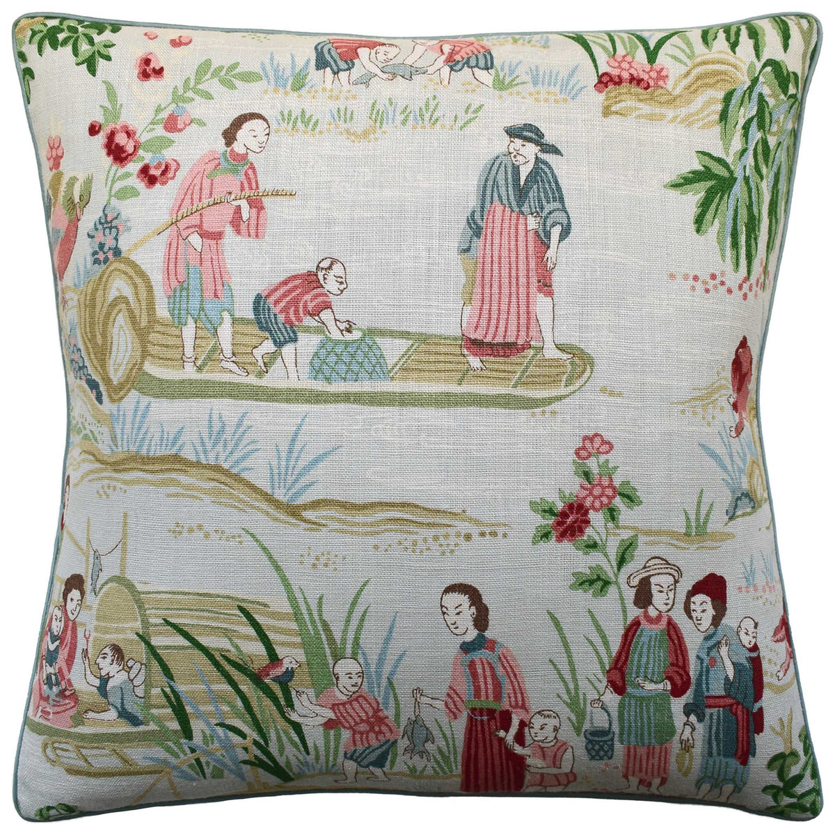 Ryan Studio Yangtze River 22" Decorative Pillow