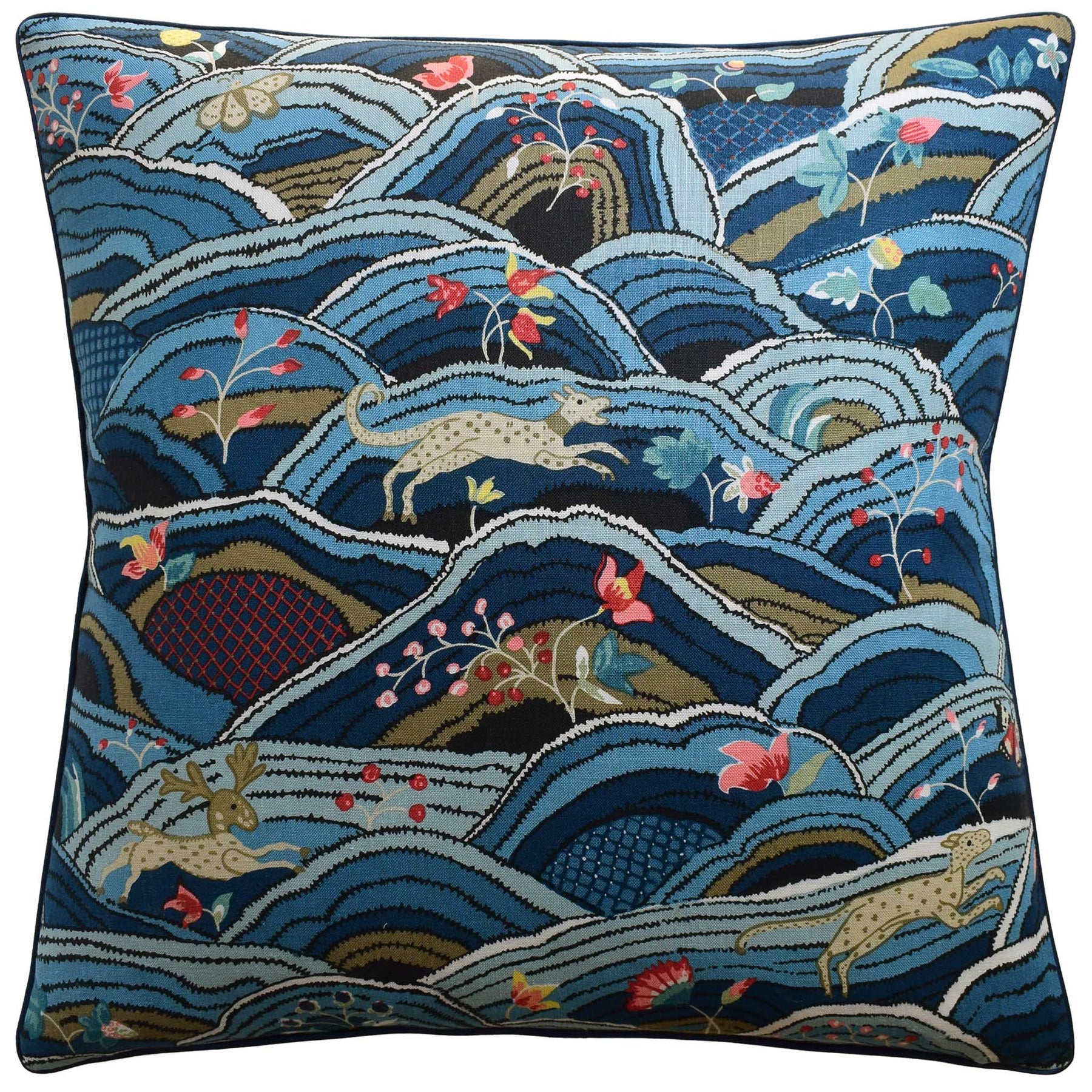 An image of Ryan Studio Rolling Hills 22" Decorative Pillow
