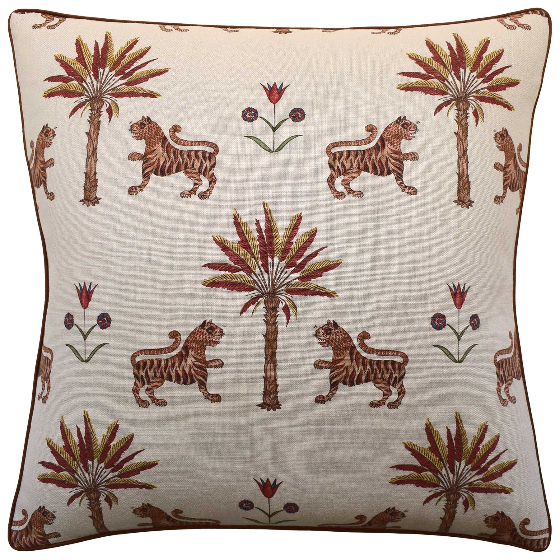 An image of Ryan Studio Tiger Palm 22" Decorative Pillow