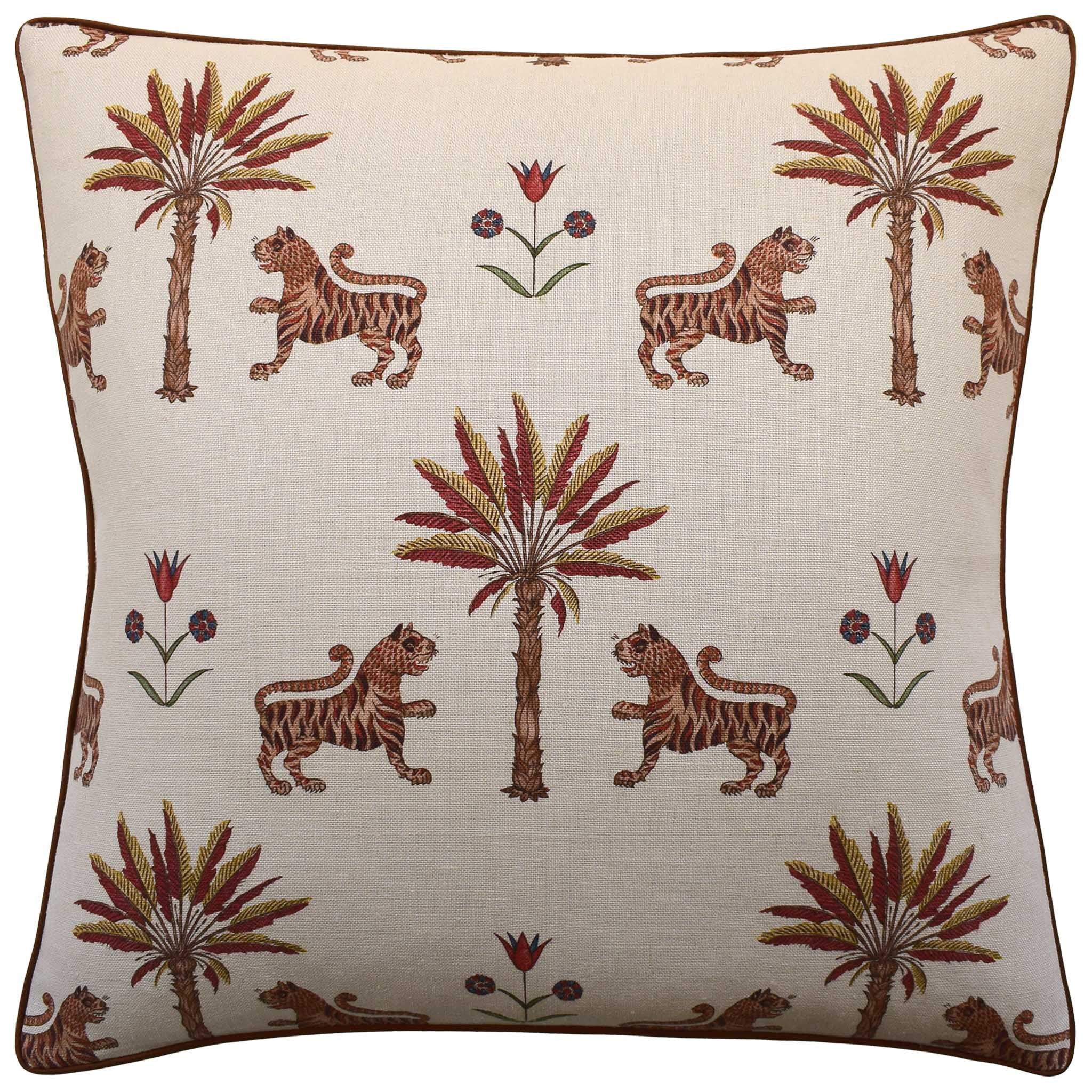 Ryan Studio Tiger Palm 22" Decorative Pillow