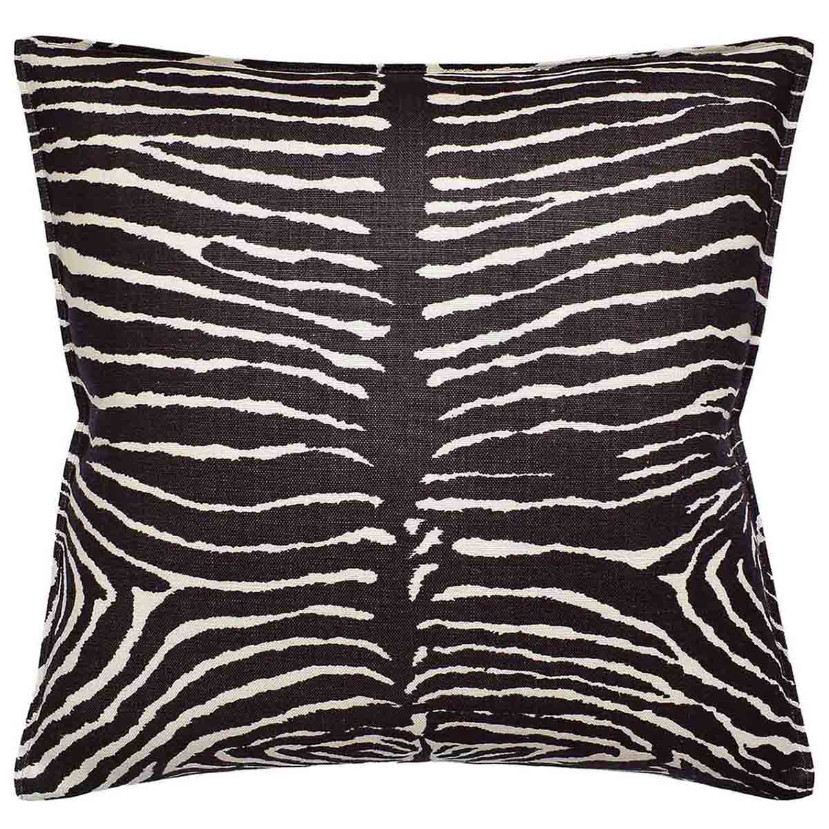 Ryan Studio Le Zebre Decorative Pillow  22" x 22" - Brown