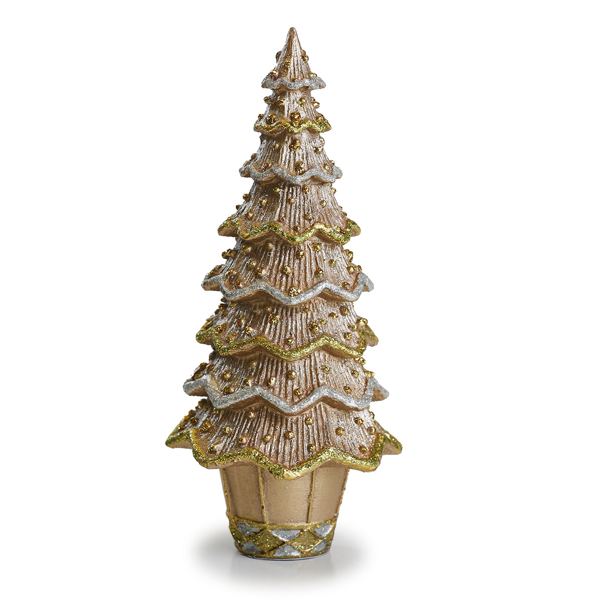 An image of Dekorasyon Beaded 7" Neo Cone Tree