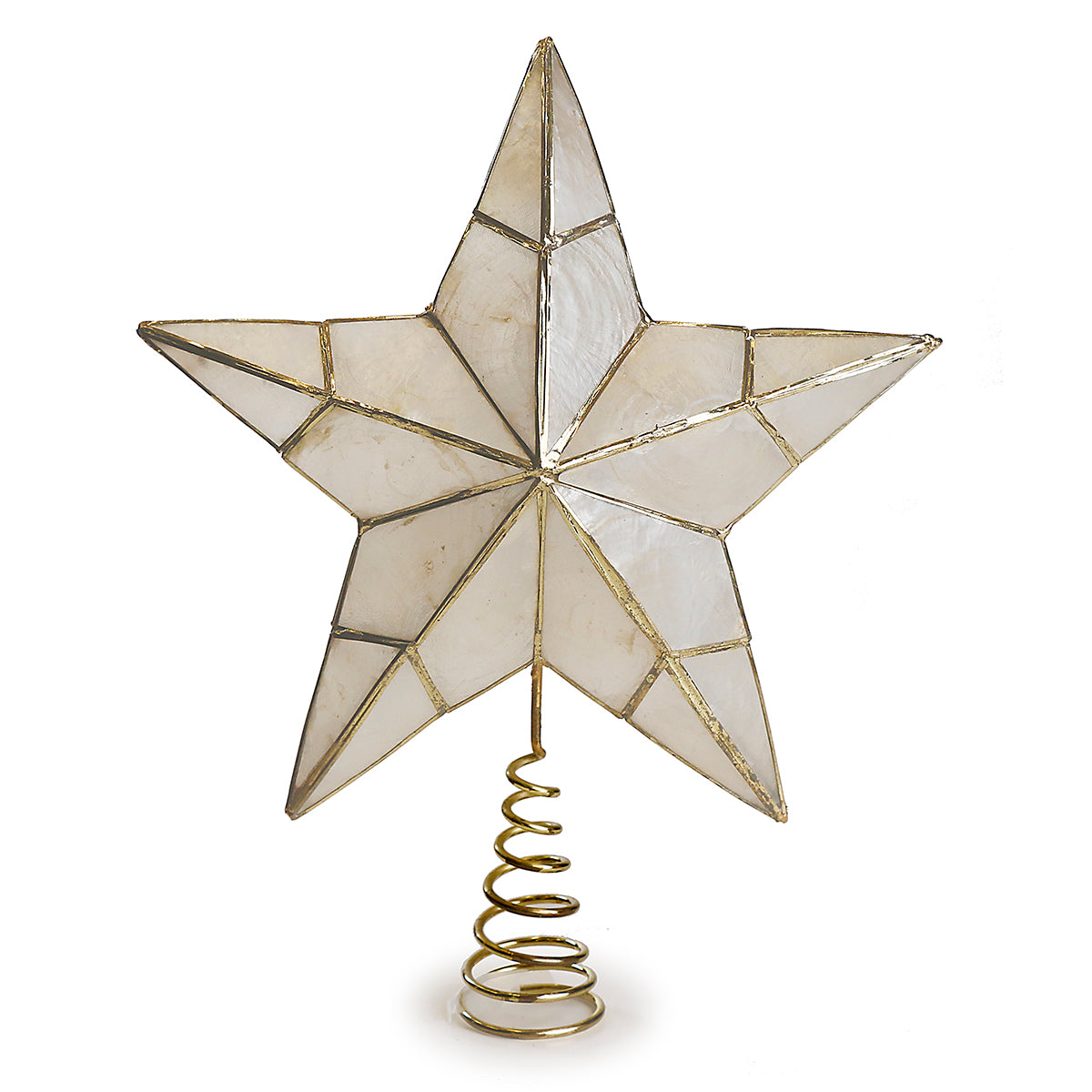 An image of Dekorasyon Capiz Star 11" Tree Topper