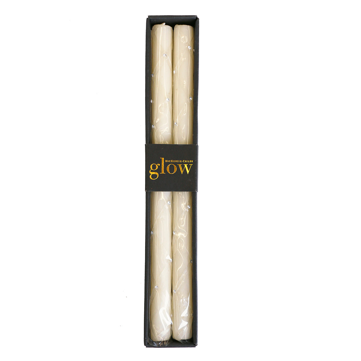 Mackenzie Childs Glow Sparkly Fishnet Tapers - Set of 2