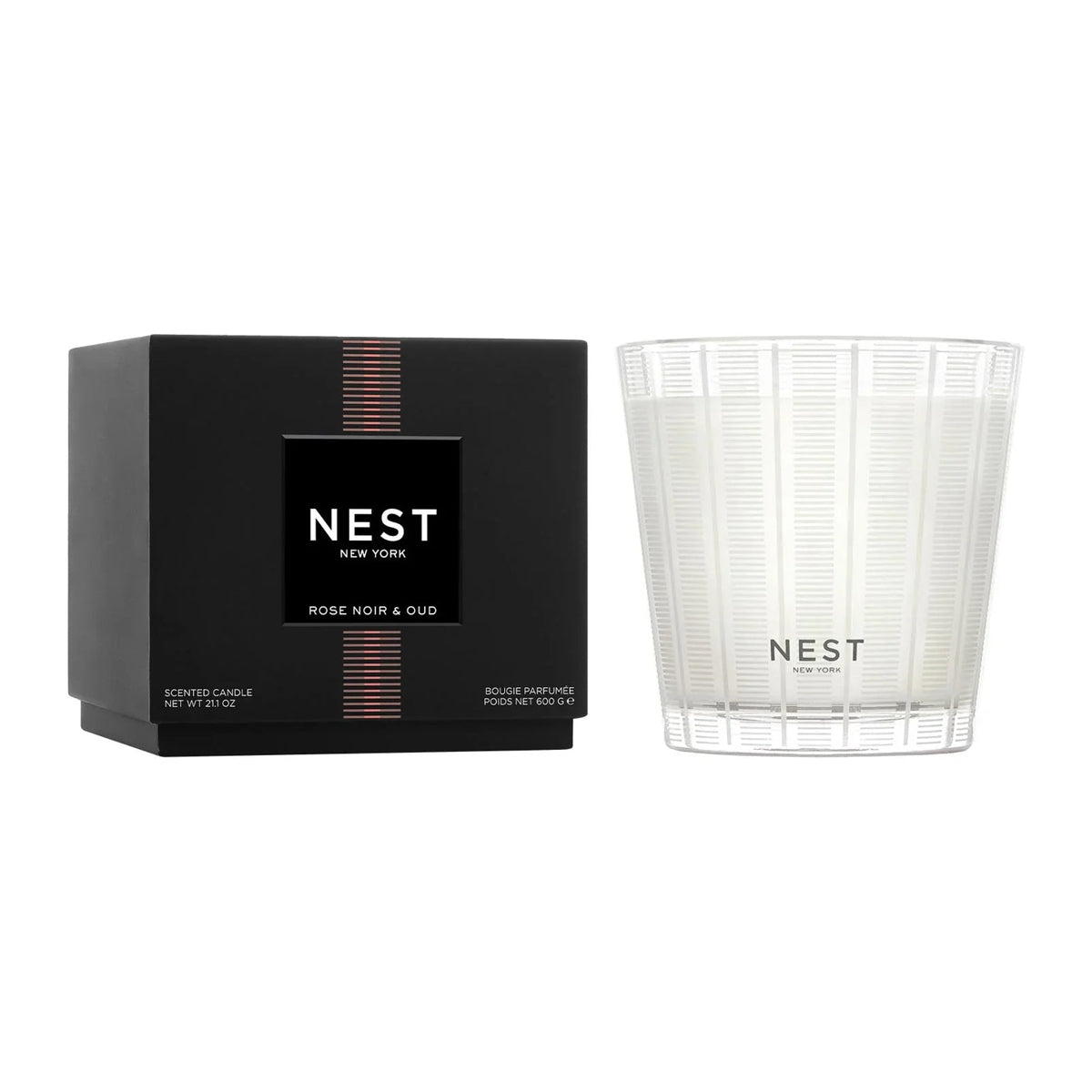 Nest Fragrances Rose Noir & Oud 3-Wick Candle 21.2 oz
