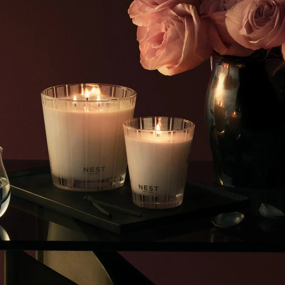An image of Nest Fragrances Rose Noir & Oud 3-Wick Candle 21.2 oz