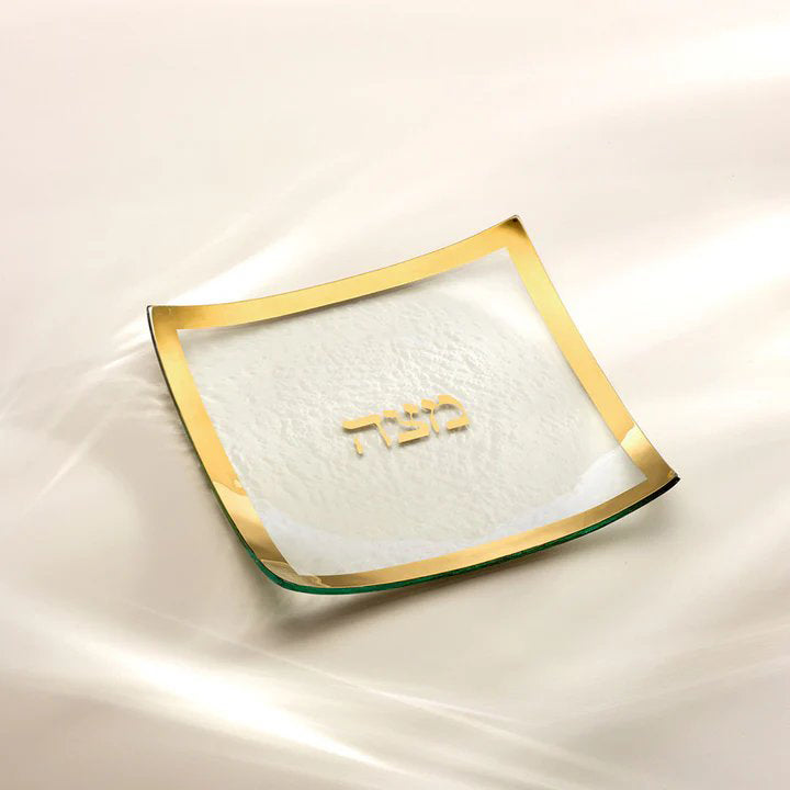 An image of Annieglass Matzo Square Plate