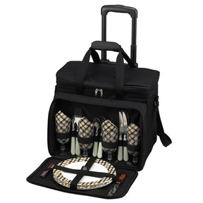 Picnic At Ascot London Picnic Cooler for 4 with Wheels