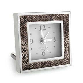 Addison Ross Snake Square Alarm Clock - Natural