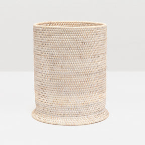 Pigeon and Poodle Dalton Round Wastebasket - Whitewashed