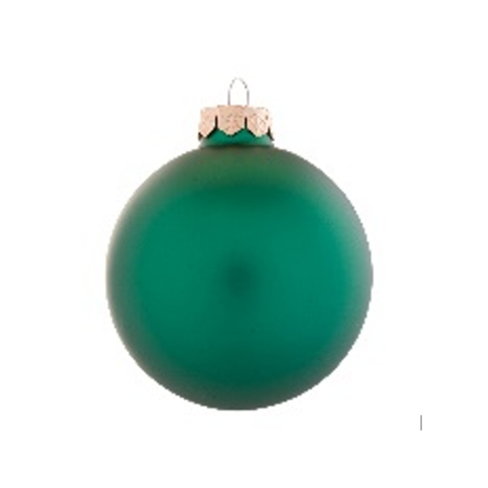 Whitehurst Green Christmas Matte Glass Ornament