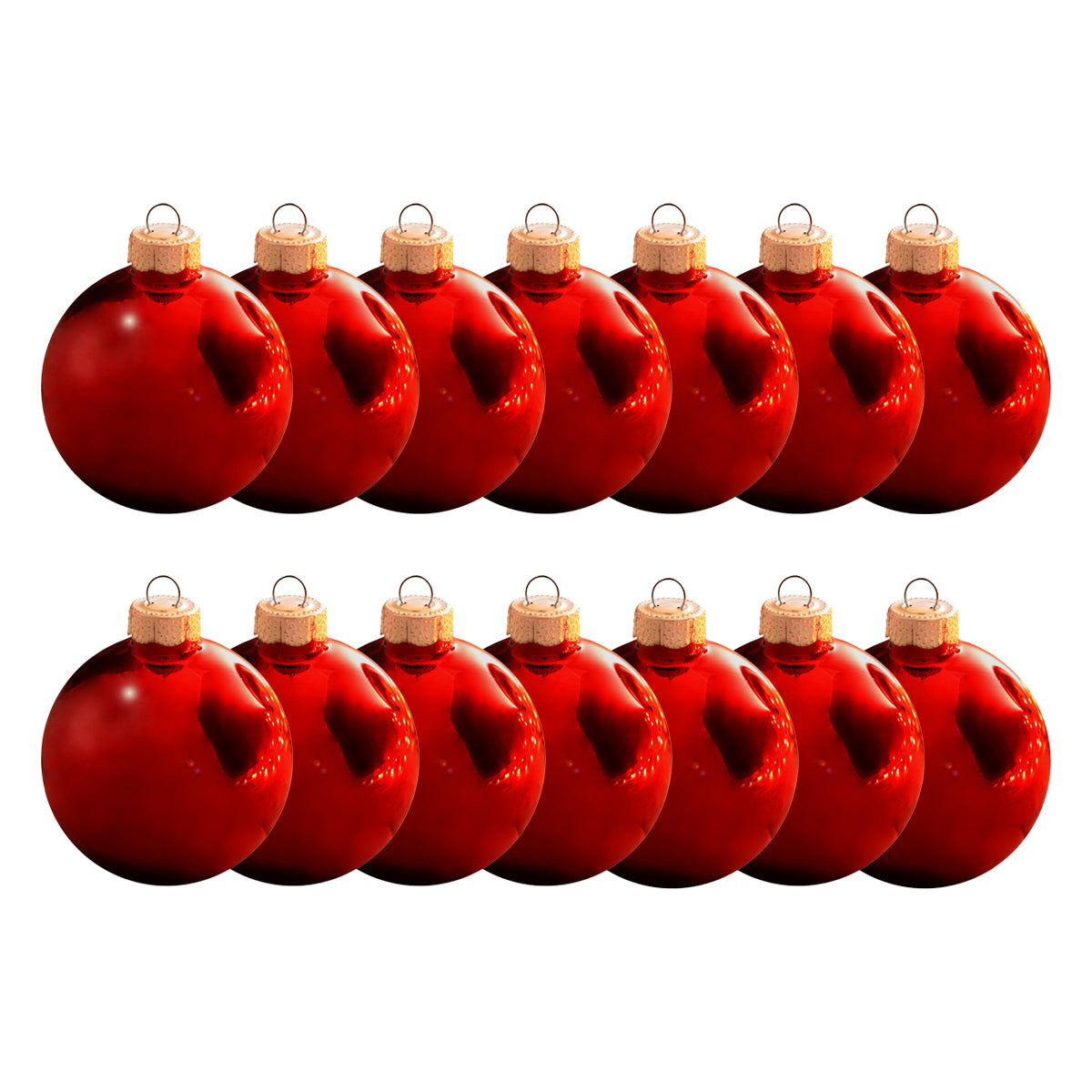 An image of Whitehurst 2 inch Shiny Ornaments (Box of 14)