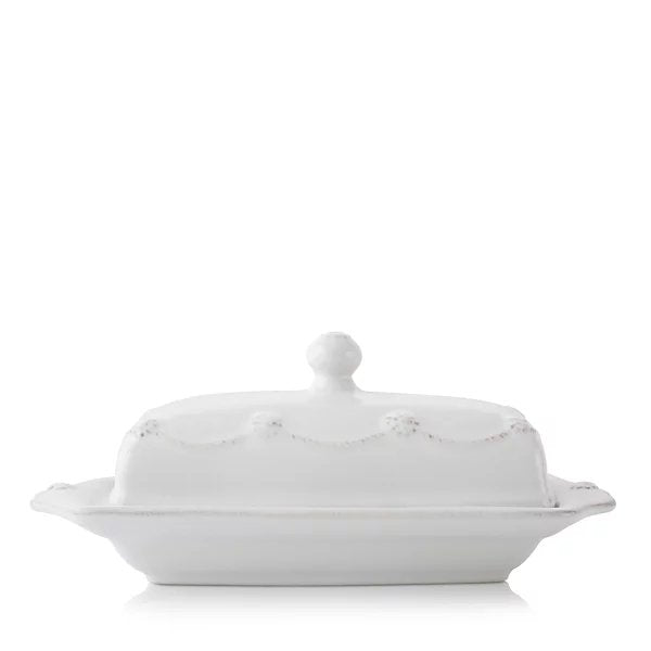 An image of Juliska Berry & Thread Whitewash Butter Dish