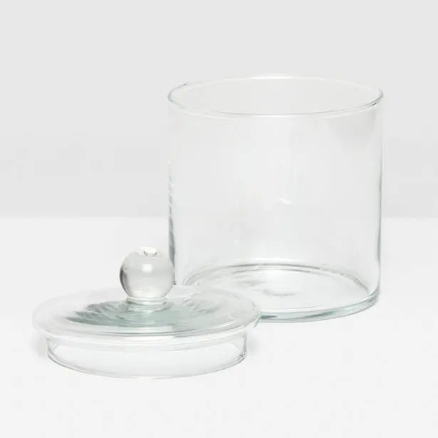 Pigeon & Poodle Darby Clear Large Canister with lid off